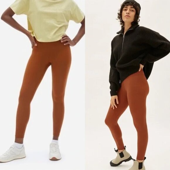 Everlane ReNew Amber Rust High Rise Perform Leggings - Picture 1 of 5